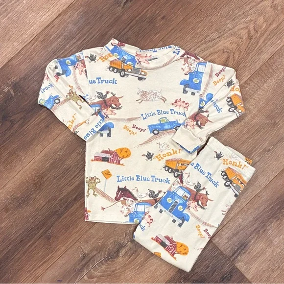 Little Blue Truck Matching Pajama Set Storybook 3T - Picture 1 of 10